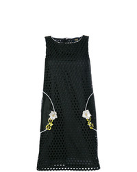 Cavalli Class Lace Embroidered Flower Embellished Dress