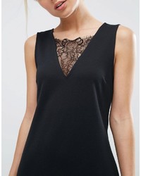 Asos Shift Dress With Lace Insert Detail