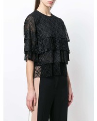 MSGM Pleated Lace T Shirt