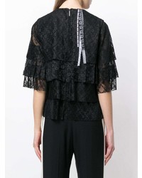 MSGM Pleated Lace T Shirt