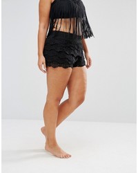 City Chic Beach Lace Shorts