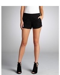 French Connection Black Lace Pocketed Gigliola Mini Shorts