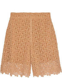 Chloé Cotton Blend Macram Lace Shorts