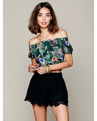 Free People Scalloped Lace Skort