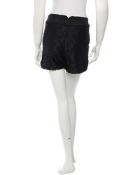 Diane von Furstenberg Lace Accent Mini Shorts