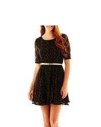 BY AND BY Byby Lace Skater Dress