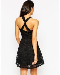 Asos Collection Lace Cross Front Skater Dress