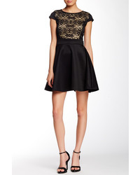 Everleigh Lace Detail Fit Flare Dress