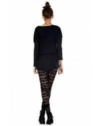 Nightcap Clothing Dixie Lace Pants In Black