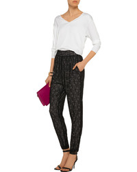 Alice + Olivia Lace Tapered Pants
