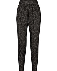 Alice + Olivia Lace Tapered Pants