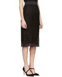 Dolce & Gabbana Black Lace Skirt
