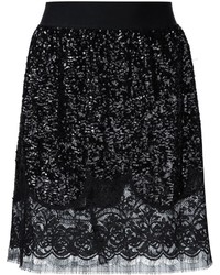 Faith Connexion Sequin Ruffle Lace Skirt