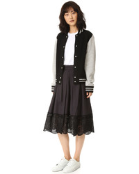 Marc Jacobs Full Skirt With Lace Trim