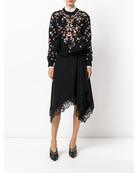 Givenchy Lace Trim Asymmetric Skirt