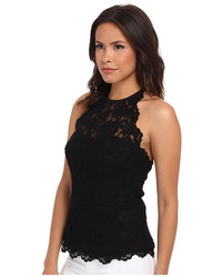 Nicole Miller Corded Lace Halter Top