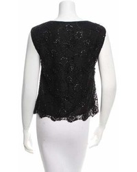 Alice + Olivia Embellished Lace Top W Tags