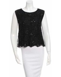 Alice + Olivia Embellished Lace Top W Tags
