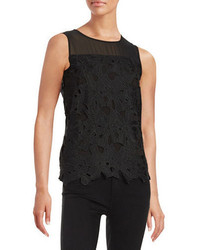 Calvin Klein Floral Lace Accented Top