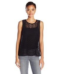 Lucky Brand Lace Shell Sleeveless Top