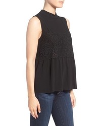 Willow & Clay Mock Neck Lace Tank