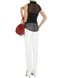 L'Wren Scott Ruffled Lace And Tulle Blouse