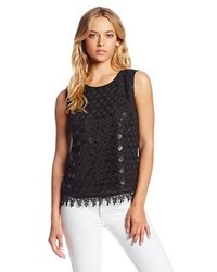 Chaus Sleeve Sequin Lace Shell