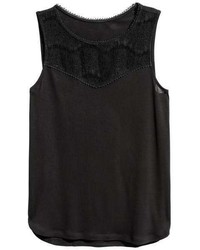 H&M Sleeveless Top With Lace