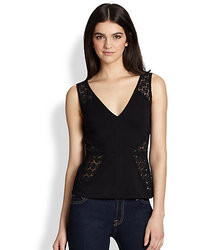Bailey 44 Tippy Lace Paneled Top