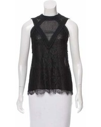 Yigal Azrouel Yigal Azroul Sleeveless Lace Top W Tags