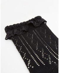 Asos Crochet Lace Frill Ankle Socks