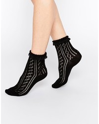 Asos Crochet Lace Frill Ankle Socks