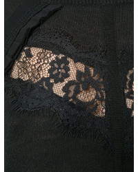 Twin-Set Lace Detail Flared Sweater