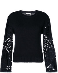 See by Chloe See By Chlo Lace Sleeve Sweater