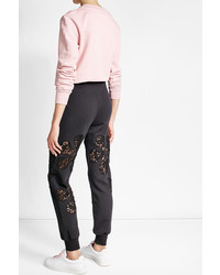 Moschino Cotton Sweatpants With Lace