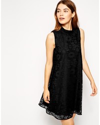 Asos Collection Lace Swing Dress With High Neck