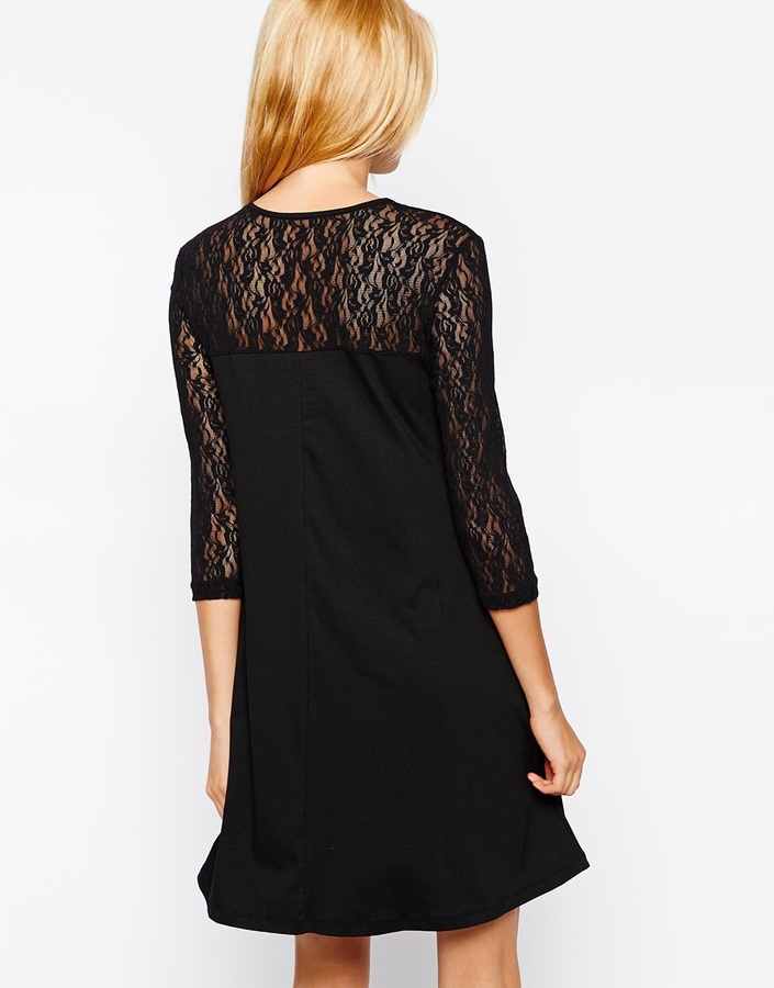 Suzie Swing Dress With Lace, $58 Asos | Lookastic
