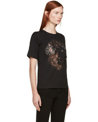 Versus Black Lace Lion T Shirt