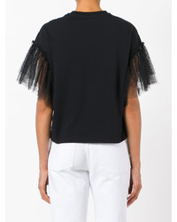 MSGM Netted Sleeve T Shirt