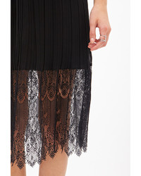 Forever 21 Pleated Lace Cami Dress