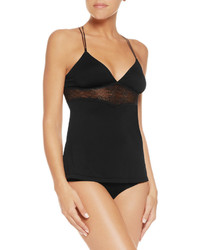 Cosabella Ace Of Hearts Lace Trimmed Stretch Jersey Camisole