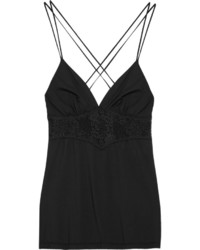 Cosabella Ace Of Hearts Lace Trimmed Stretch Jersey Camisole