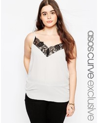 Asos Curve Cami With Lace Detail