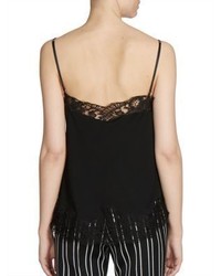 Givenchy Crepe Jersey Stretch Lace Camisole