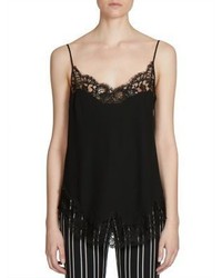 Givenchy Crepe Jersey Stretch Lace Camisole