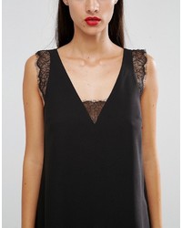 Asos Deep Plunge Lace Insert Camisole Tank