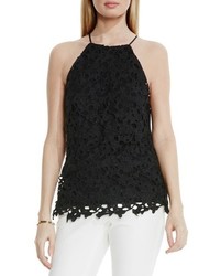 Vince Camuto Floral Lace Front Tank