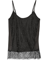 Clu Lace And Washed Silk Camisole