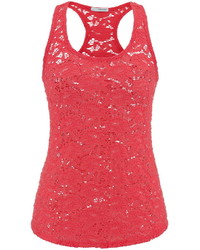 Maurices Floral Open Lace Racerback Tank