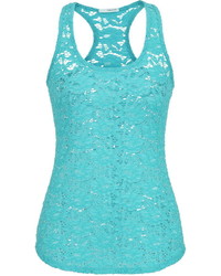 Maurices Floral Open Lace Racerback Tank